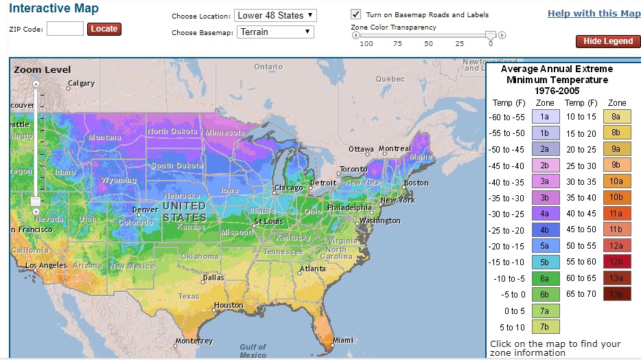 Us Dept Of Agriculture Zones New Usda Gis-Based Plant Hardiness Zone Map | Climate And Agriculture In  The Southeast