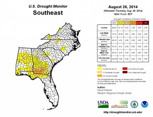 20140826_southeast_drought monitor