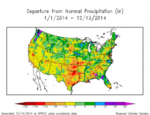 ytd precip dep 2014