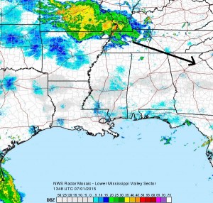 Source: National Weather Service radar 7-1-2015