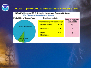 updated hurricane season forecast 8-6-2015