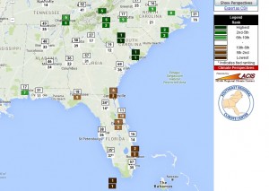 oct 2015 to date rankings precip