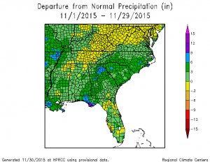 nov 15 temp dep acis to date