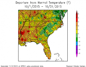 oct 15 temp dep