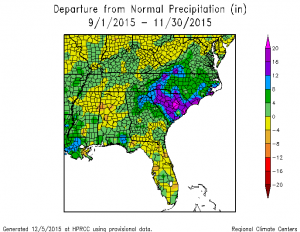 fall 15 precip dep se