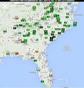 2015 precip ranking