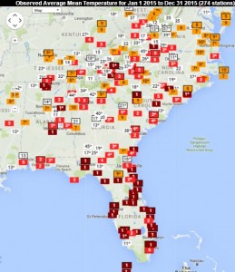 2015 temp ranking