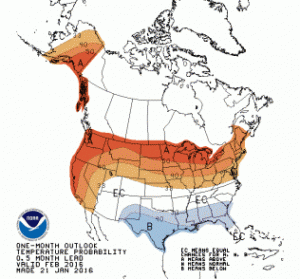 feb 2016 temp outlook