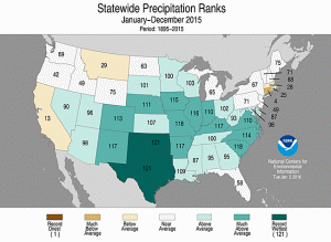 us 2015 precip ranking