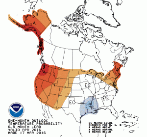 apr 16 temp outlook