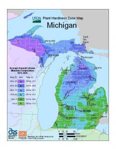 michigan plant hardiness