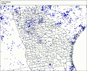 cocorahs station map