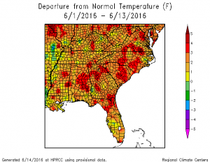 jun 16 month to date temp dep