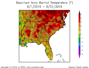 aug 16 temp dep