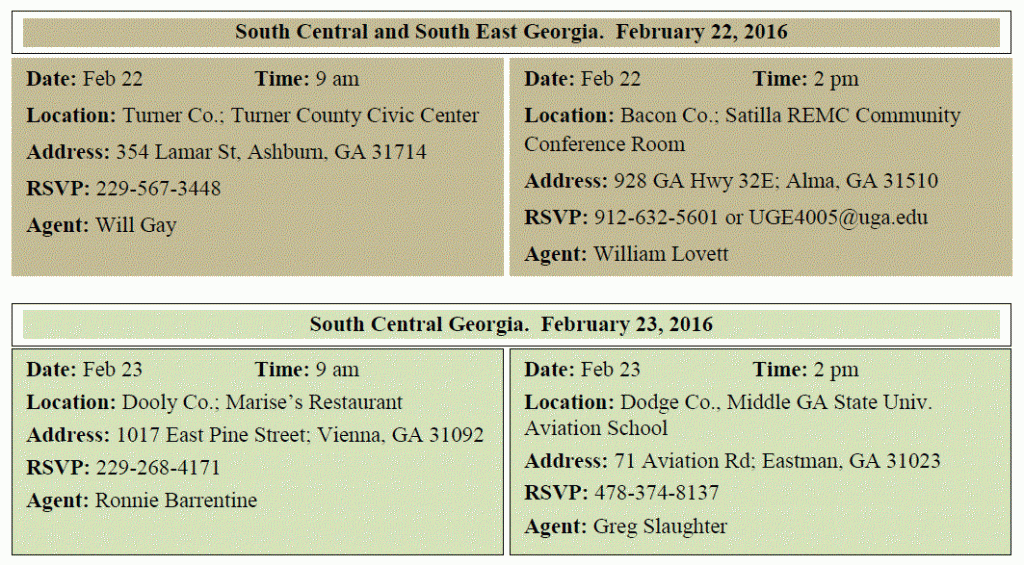 meeting locations