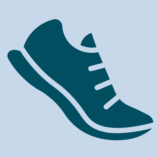 Running shoe outline