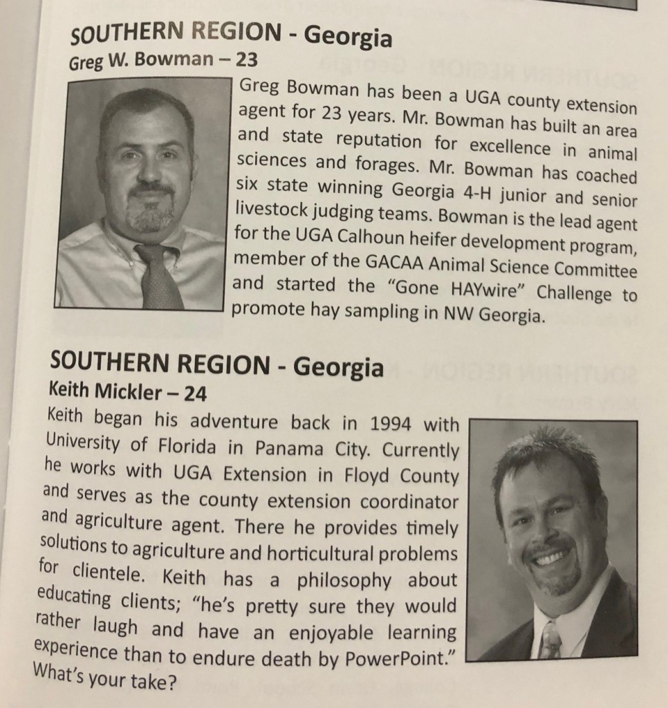 Distinguished Agricultural Agents Association of County