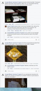 This is an example of the beginning stages of a Facebook Fest. Notice the pictures, comments, and the reply to begin a conversation. 